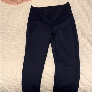 Lululemon high waisted, straight leg navy pants